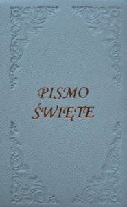 OAZOWA BIBLIA TYSIĄCLECIA - SKÓRZANY FUTERAŁ - niebieska