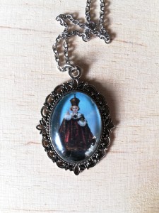 DZIECIĄTKO JEZUS PRASKIE - medalion_wisiorek- kolor srebrny