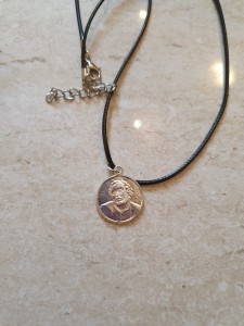 ANDRZEJ BOBOLA - medalik metalowy na rzemyku