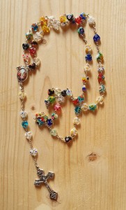 RÓŻANIEC -SZKŁO ARTYSTYCZNE - SERDUSZKA