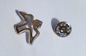 DUCH ŚWIĘTY  metalowy do klapy żakietu