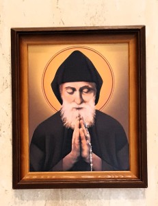 ŚWIĘTY CHARBEL - obraz w drewnianej ramie