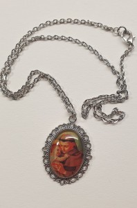 ŚWIĘTY ANTONI - medalion stylowy na łańcuszku