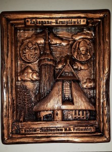 ZAKOPANE - SANKTUARIUM MATKI BOŻEJ FATIMSKIEJ NA KRZEPTÓWKACH - płaskorzeźba gipsowa