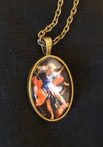 Św.MICHAŁ ARCHANIOŁ - medalion na łańcuszku