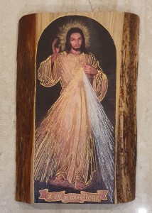 MIŁOSIERDZIE BOŻE - OBRAZ NA DESCE - decoupage 2