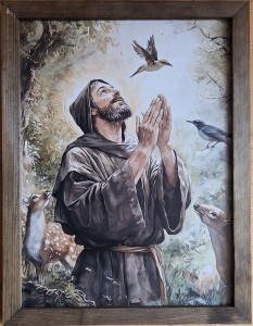 SWIETY FRANCISZEK Z ASYŻU - obraz w ramie