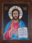 CHRYSTUS PANTOKRATOR - ikona ręcznie pisana na desce
