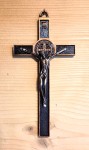 KRZYŻ ŚWIĘTEGO BENEDYKTA- WISZĄCY DWUSTRONNY - metal miedziany