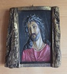 PŁASKORZEŹBA DREWNIANA - JEZUS CHRYSTUS - rękodzieło