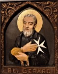 BŁ. GERARD - ZAKON MALTAŃSKI - PŁASKORZEŹBA