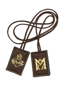 SZKAPLERZ KARMELITAŃSKI HAFTOWANY